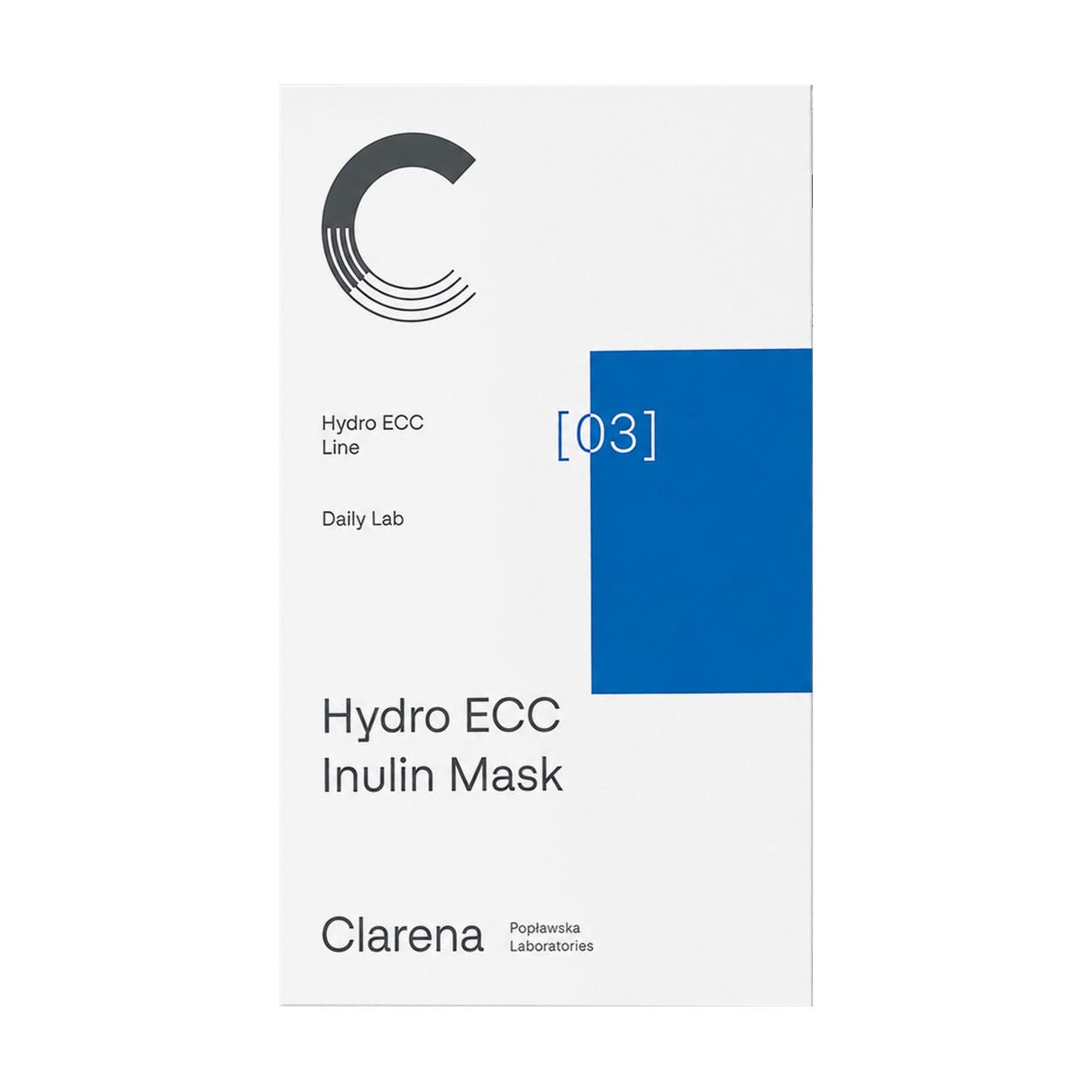 Зволожувальна маска для обличчя Clarena Hydro ECC Line Hydro ECC Inulin Mask з інуліном, 5 мл